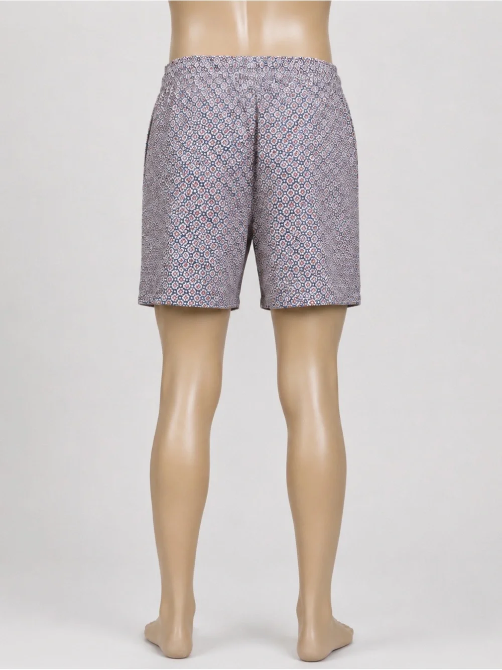 Goodfellow & Co Navy, Red and White Geometric Swim Trunks